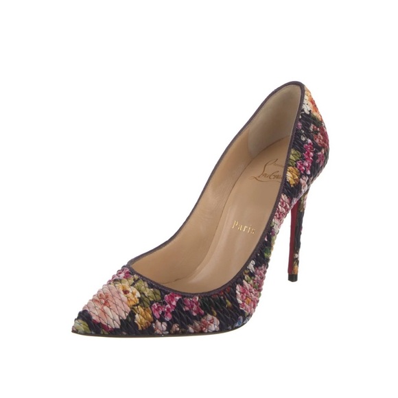 Floral Patterned Women's Heels - Picture 2 of 7